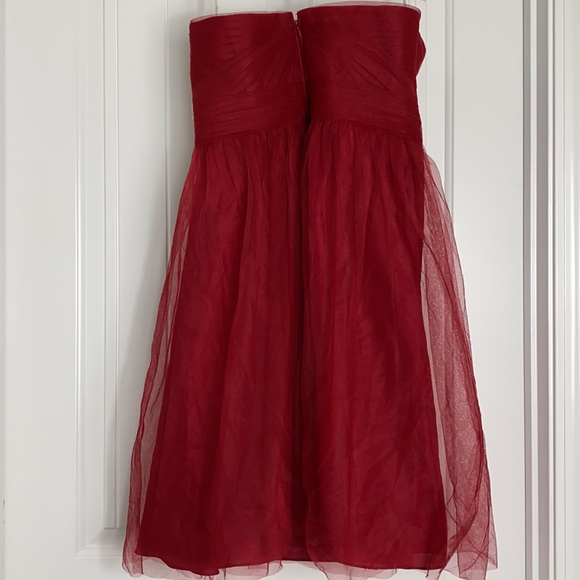 David's Bridal Strapless Dress with Tulle Size 10 - Picture 3 of 6